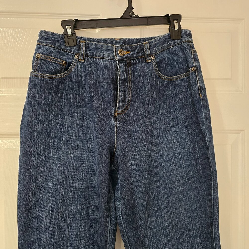 Talbots Stretch 5 Pocket Jeans Classic High Rise‎ Med Wash Size 12